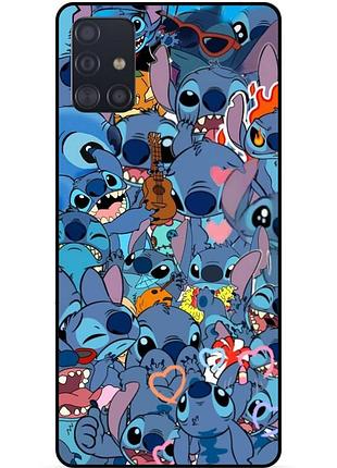 Чехол силиконовый бампер для samsung a51 лило и стич stitch