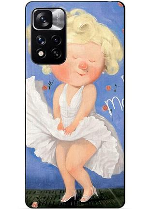 Силіконовий чохол бампер для xiaomi redmi note 11 pro plus 5g з малюнком мерілін монро гапчинська marilyn monroe