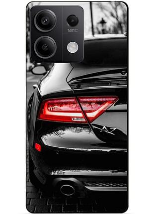 Чехол силиконовый бампер для xiaomi poco m6 pro 4g с рисунком audi ауди машина авто