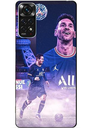 Силіконовий чохол бампер для xiaomi redmi note 11s / note 11 з малюнком messi psg мессі