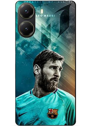 Силіконовий чохол бампер для xiaomi poco x7 pro з малюнком leo messi мессі