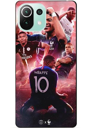 Силіконовий бампер чохол для xiaomi mi 11 lite з малюнком кіліан мбаппе mbappe