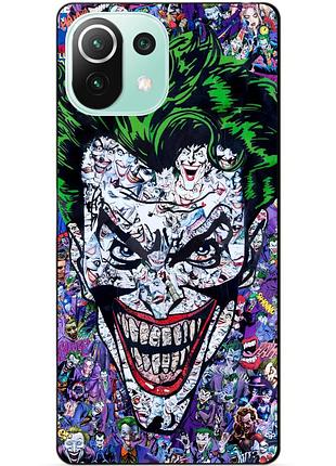 Силиконовый чехол бампер для xiaomi mi 11 lite с рисунком джокер joker