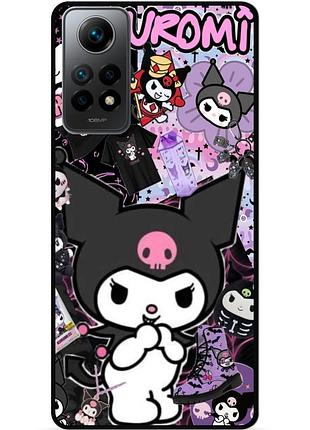 Силиконовый чехол бампер для xiaomi redmi note 11 pro с рисунком kuromi куроми
