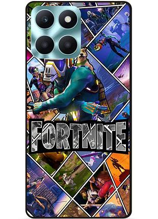 Силіконовий чохол бампер для huawei honor x6a з картинкою фортнайт fortnite