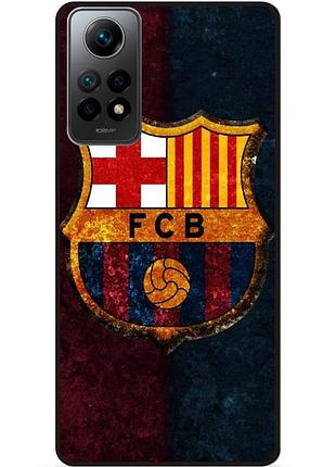 Силіконовий чохол бампер для xiaomi redmi note 11 з малюнком барселона barcelona
