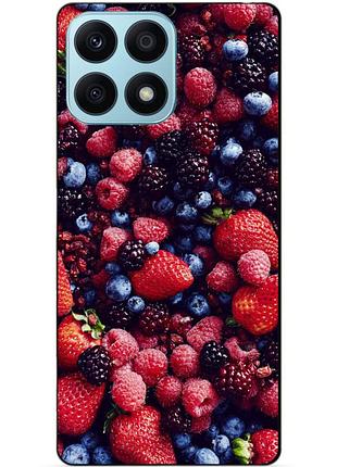 Силіконовий чохол бампер для huawei honor x8a з малюнком ягоди