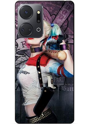 Силіконовий чохол бампер для huawei honor x7a з малюнком харлі квінн