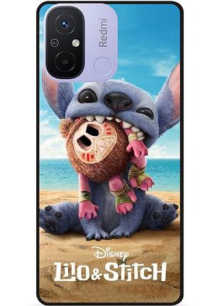 Силиконовый чехол бампер для xiaomi redmi 12c лило и стич stitch