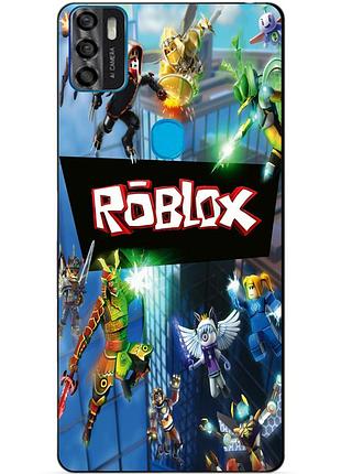 Силіконовий чохол бампер для zte blade a7s з картинкою roblox роблокс