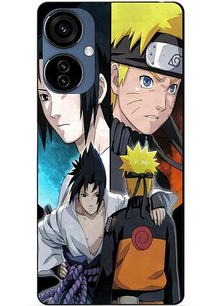 Силиконовый чехол бампер для oppo a40m с рисунком наруто узумаки naruto
