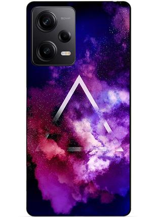 Силиконовый чехол бампер для xiaomi redmi note 12 pro 5g с рисунком космос галактика
