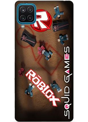 Силіконовий чохол бампер для samsung a22 з малюнком roblox гра в кальмара роблокс