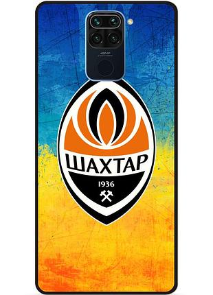 Силіконовий чохол бампер для xiaomi redmi note 9 з малюнком шахтер донецк