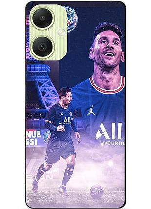 Силіконовий чохол бампер для samsung a05 з малюнком messi psg мессі