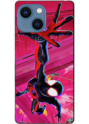 Силіконовий чохол бампер для iphone 13 mini з малюнком spider man людина-павук
