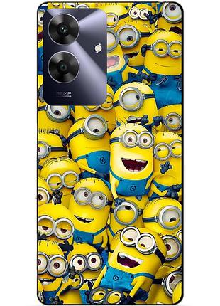 Силіконовий чохол бампер для realme note 60x з малюнком міньйони minion
