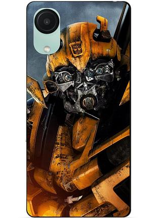 Чехол силиконовый бампер для samsung a03 core с рисунком бамблби bumblebee трансформеры