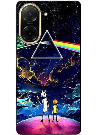 Чехол силиконовый бампер для xiaomi poco c71 с рисунком рик и морти rick and morty