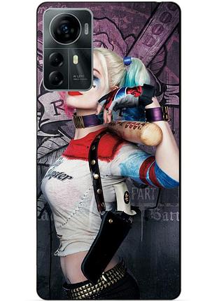 Силіконовий чохол бампер для zte blade a72s з малюнком харлі квінн