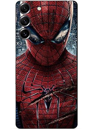 Силиконовый чехол бампер для samsung s23 человек паук spider man