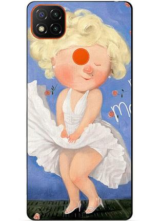 Чехол силиконовый бампер для xiaomi redmi 9c с рисунком мэрилин монро гапчинская marilyn monroe