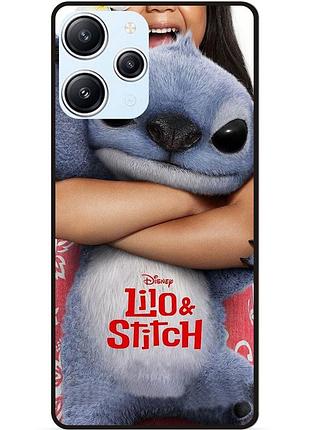 Силиконовый чехол бампер для xiaomi redmi 12 стич и лило stitch