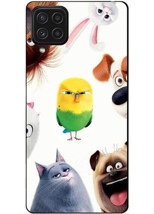 Силіконовий чохол бампер для samsung a12 з малюнком таємне життя домашніх животних