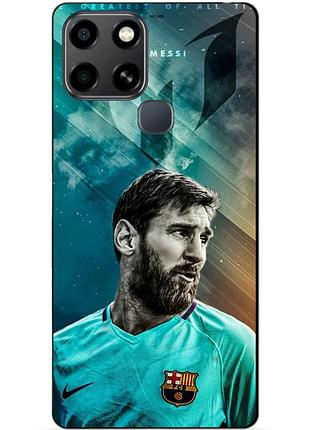 Силіконовий чохол бампер для infinix smart 6 з малюнком leo messi мессі