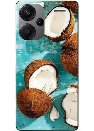 Силіконовий чохол бампер для xiaomi redmi note 13 pro plus 5g з малюнком кокоси