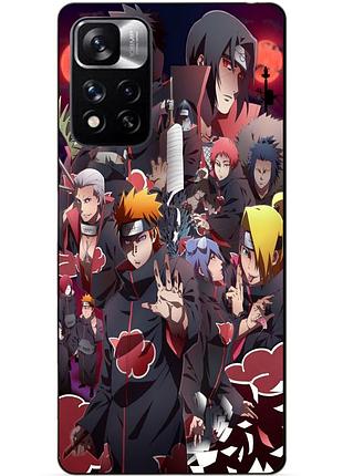 Силіконовий чохол бампер для xiaomi redmi note 11 pro plus 5g з малюнком наруто naruto аніме