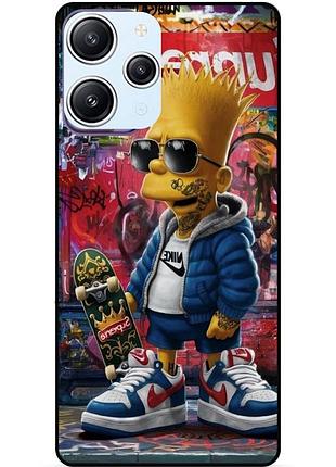 Силіконовий бампер чохол для xiaomi redmi 12 з малюнком барт симпсон marvel simpsons