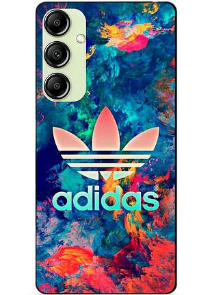 Силіконовий чохол бампер для samsung a14 з малюнком адідас