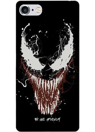 Силиконовый чехол бампер для iphone 6 с рисунком веном venom