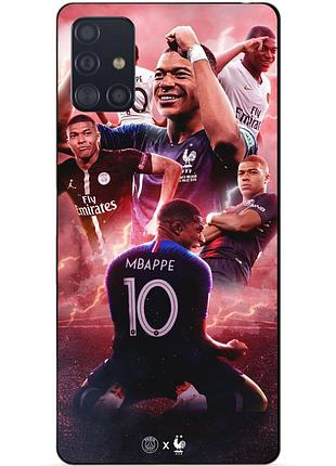 Чехол силиконовый бампер для samsung m51 с рисунком килиан мбаппе mbappe