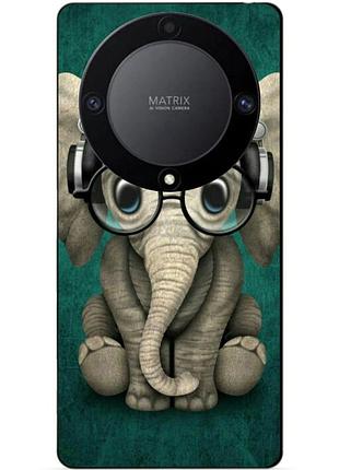 Чехол силиконовый бампер для huawei honor magic 6 lite с рисунком слоник