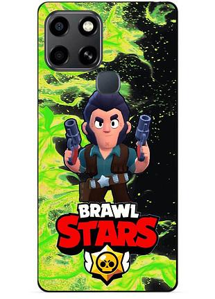 Силіконовий бампер чохол для infinix smart 6 з героєм бравл кольт
