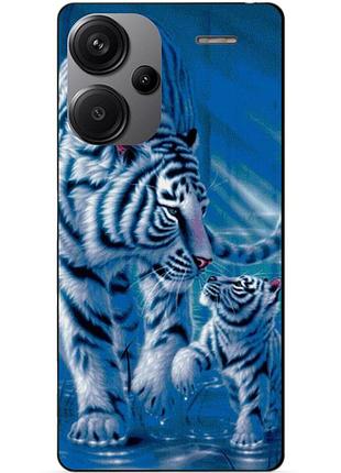 Чехол силиконовый бампер для xiaomi redmi note 13 pro plus 5g с рисунком тигры