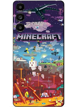 Силиконовый бампер чехол для samsung s20 fe игра minecraft майнкрафт