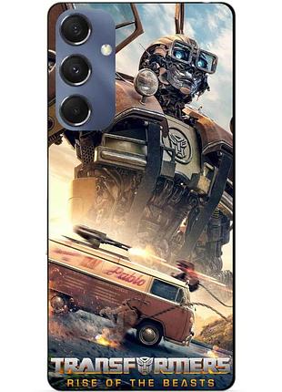 Силиконовый чехол бампер для samsung m34 5g с рисунком уилджек трансформеры