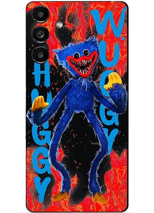 Силиконовый бампер чехол для samsung m52 с рисунком huggy wuggy хагги вагги