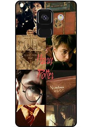 Чехол силиконовый бампер для samsung a8 plus с рисунком гарри поттер harry potter