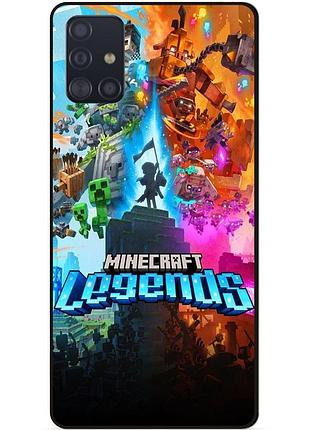 Силіконовий чохол бампер для samsung a51 гра майнкрафт minecraft
