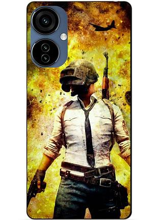Силіконовий чохол бампер для tecno camon 19 neo з малюнком пабг pubg