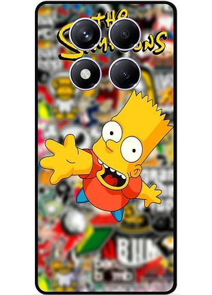 Силіконовий чохол бампер для xiaomi redmi note 14 pro з малюнком стикери гравіті фолз футурама маріо