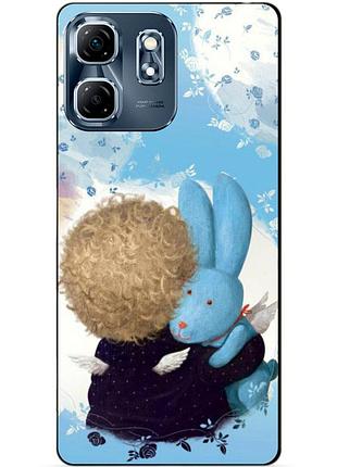 Силіконовий чохол бампер для infinix smart 9 (x6532) з малюнком улюблений зайчик гапчинська