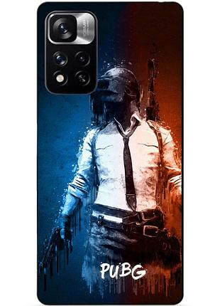Силиконовый бампер чехол для xiaomi redmi note 11 pro plus 5g с рисунком pubg пабг