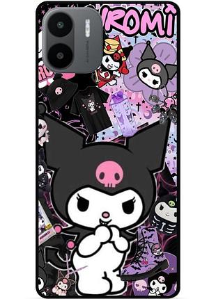 Силиконовый чехол бампер для xiaomi redmi a2 с рисунком kuromi куроми