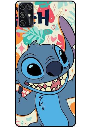 Чехол силиконовый бампер для zte blade v2020 smart с рисунком stitch стич