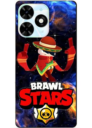 Силіконовий бампер чохол для infinix smart 8 plus (x6526)/13 power з героєм космічний бравл едгар